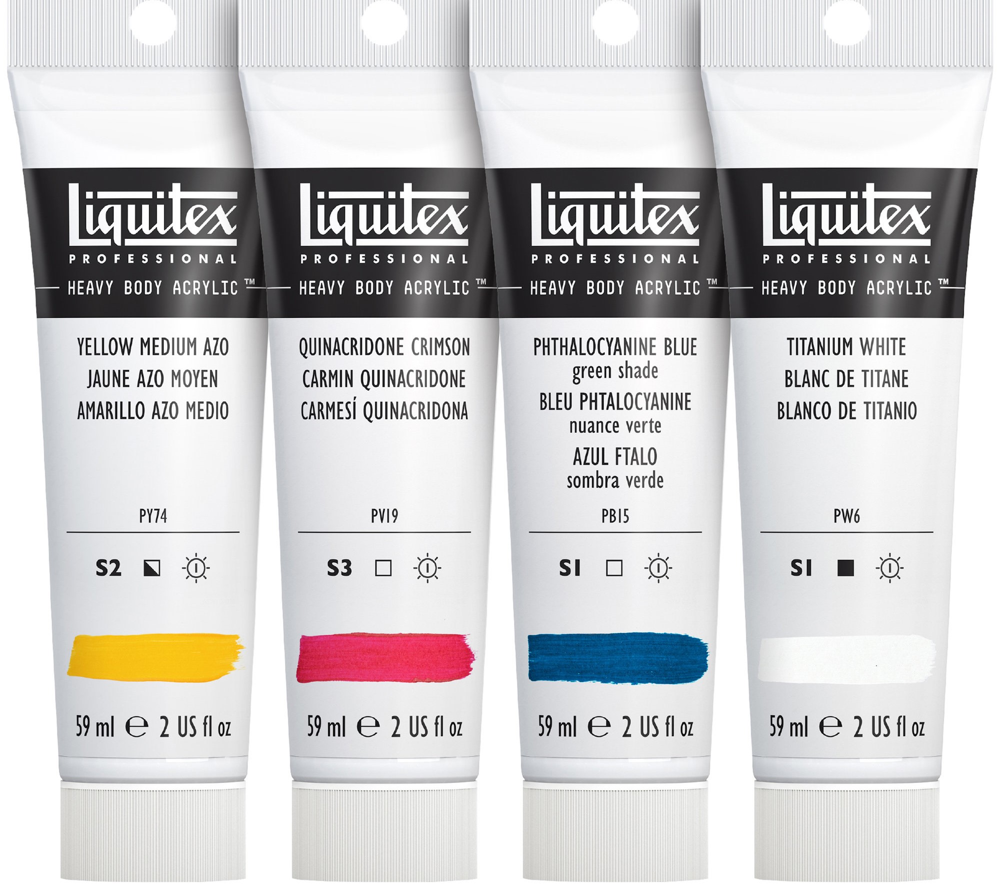 887452997436-LQX HEAVY BODY SET CONTENTS- MIXING 4 x 59ml PRIMARY (887452997436)